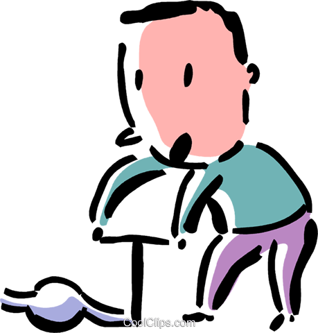 Man With A Bicycle Pump Royalty Free Vector Clip Art - Man With A Bicycle Pump Royalty Free Vector Clip Art (459x480)