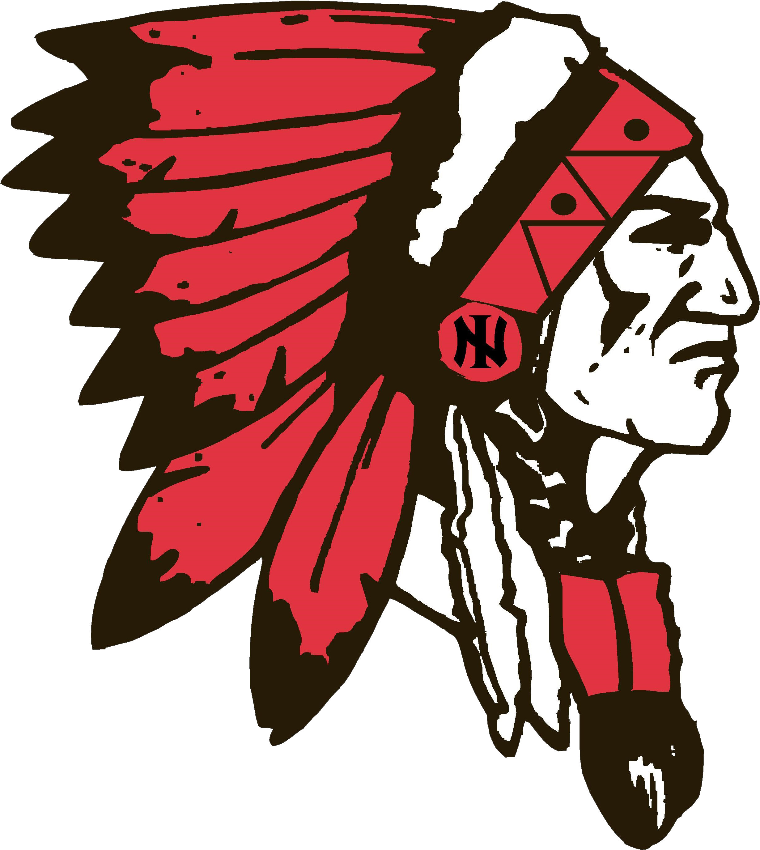 Home Of The Indians - Newton Indians Logo (3300x3304)