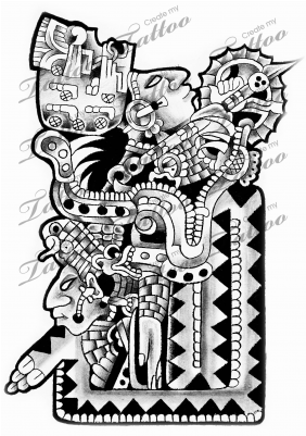 400 X 400 6 - Mayan God Tattoo Designs (400x400)