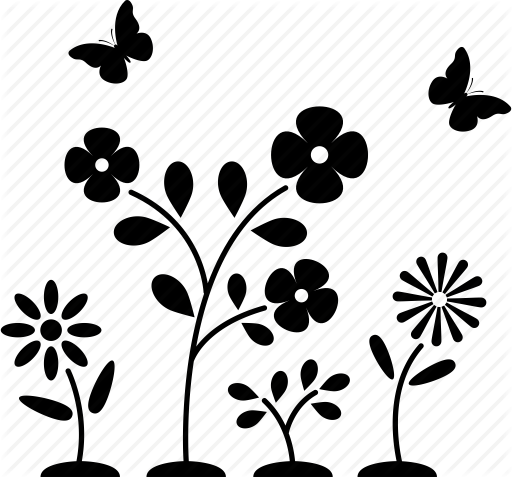 512 X 477 9 - Butterfly And Flower Icon (512x477)