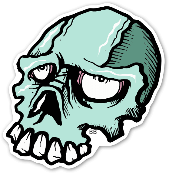 Bobby Indibone Skull Stickers Labels Decals Clipart - Bobby Indibone Skull Stickers Labels Decals Clipart (558x570)