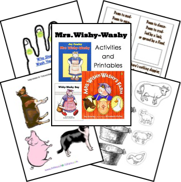 Wishy Washy Preschool Unit From Homeschool Share - Cartoon (354x356)