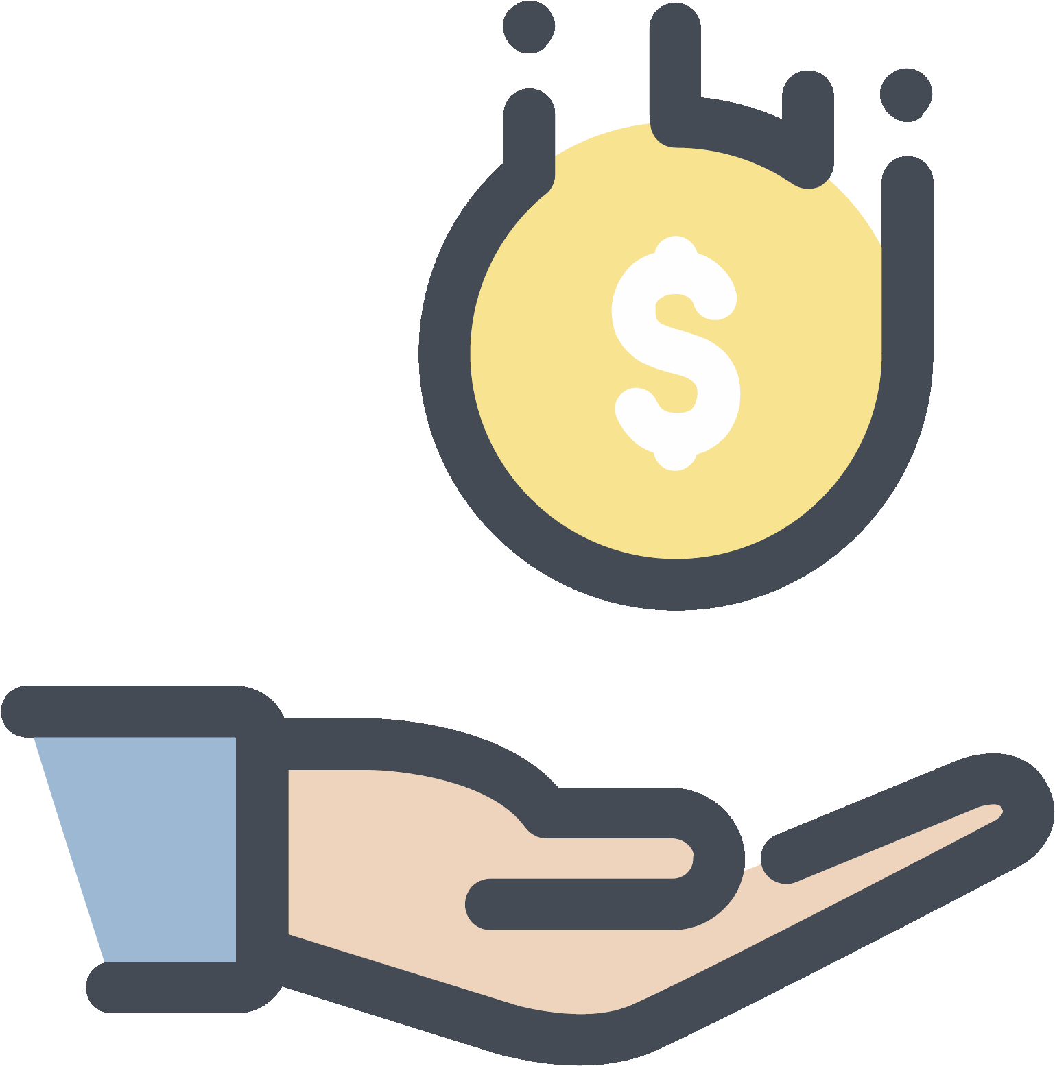 Exchange Dollar Icon - Receive Money Icon (1600x1600)