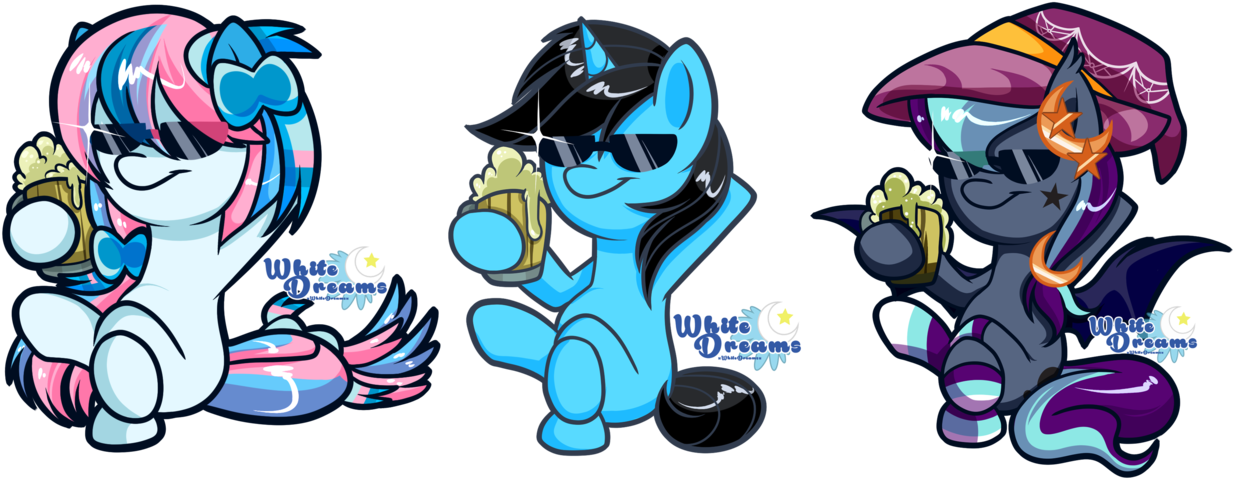 Xwhitedreamsx, Bat Pony, Bow, Cider, Clothes, Crossed - Cartoon (1280x488)