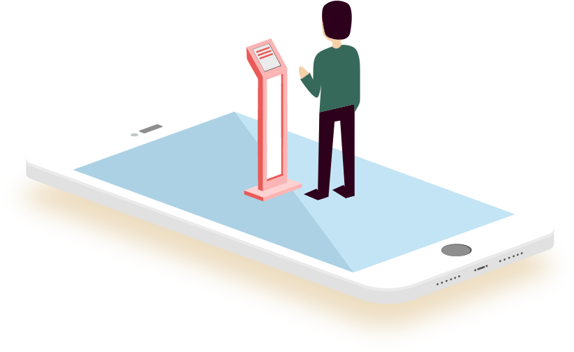 Set Up The Tablet Near The Queues, And Customers Will - Iphone (1000x1000)