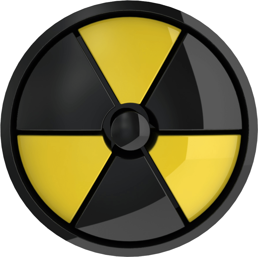 Radiation Signs And Symbols - Radiation Symbol 3d Png (1280x1024)