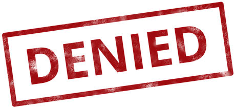 Denied, Insurance, Rejected, Stamp - Denied Png (534x340)