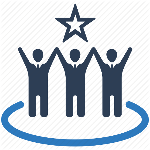 512 X 512 0 - Team Success Icon Blue (512x512)