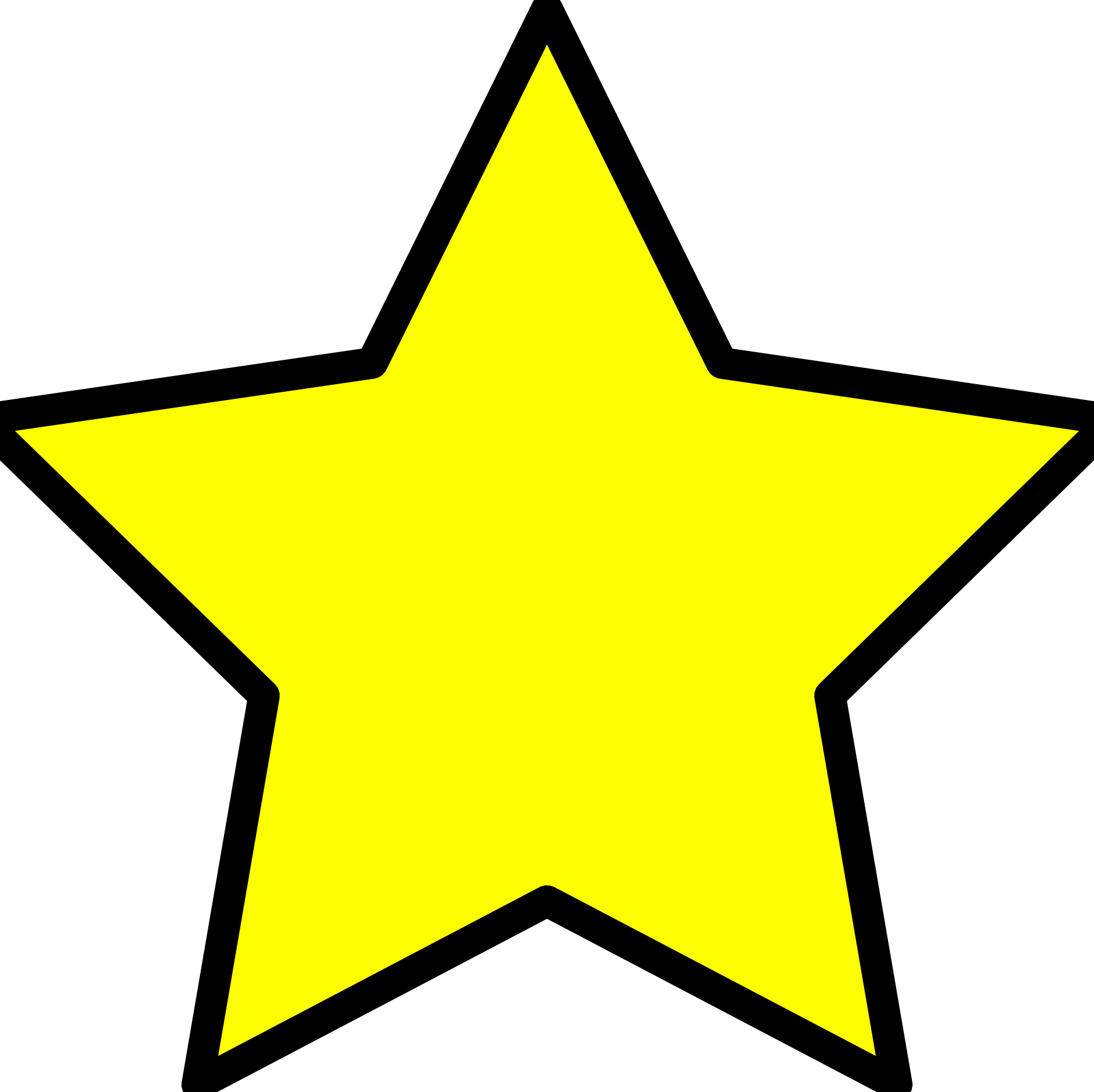Free Star Clipart Star Clipart At Getdrawings Free - Yellow Star Clipart (1875x1873)