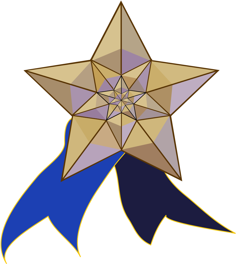 Featured Star And Ribbon - Svg File (1024x1024)