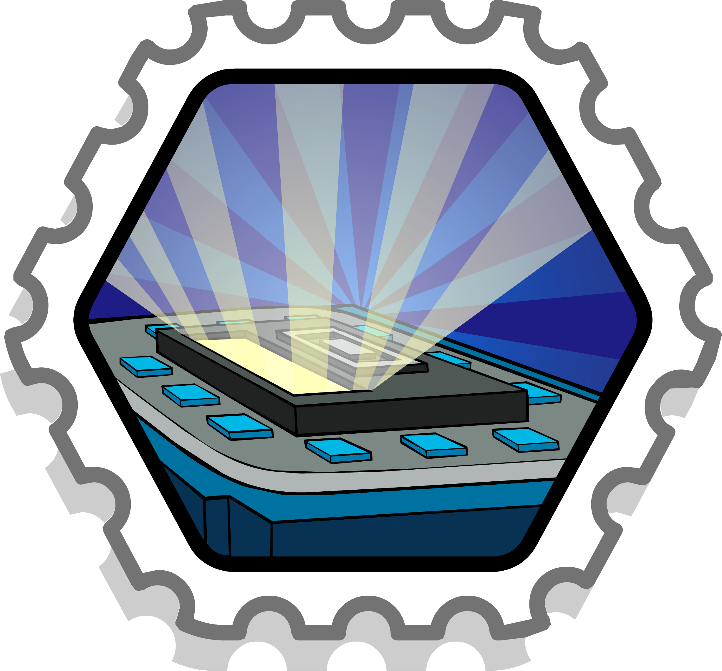 List Of System Defender Stamps Club Penguin Ⓒ - Club Penguin Stamps Smoothie Smash Survivor (2452x2279)