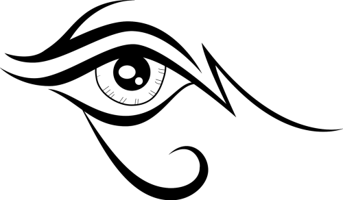 Eye,eye - Lion Eye Vector (500x292)