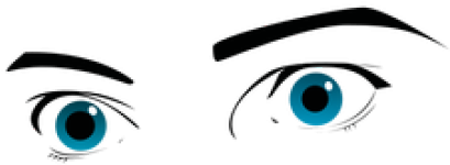 Blue Eyes Clipart Surprised Eye - Neuritis Óptica En Esclerosis Múltiple (640x480)