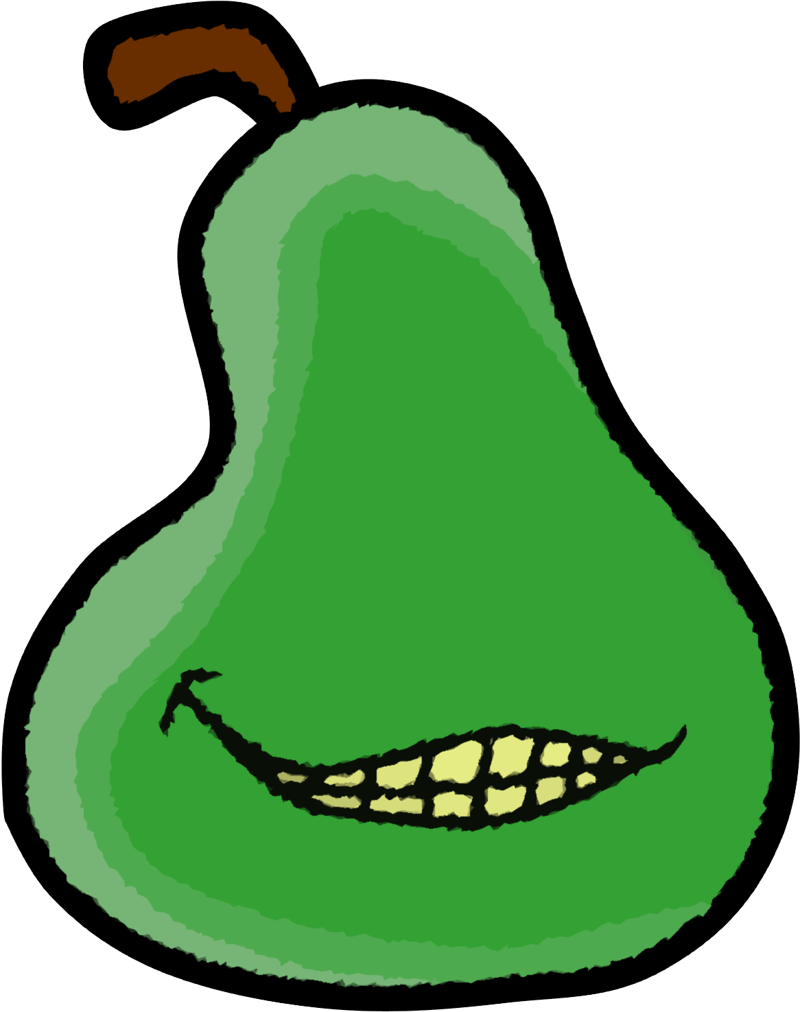 Pear Clip Art Black And White - Pear Clip Art Black And White (1500x1500)