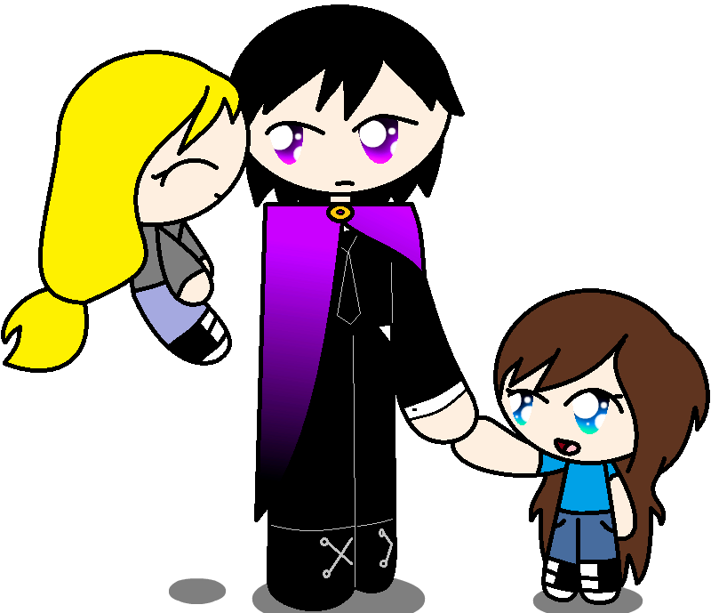 Overlord And His Nieces By Ninjagirlstar5 - Cartoon (800x689)