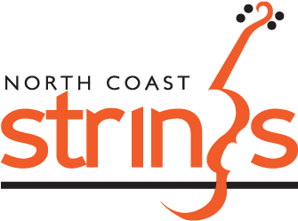 North Coast Strings Is A Musical Ensemble Designed - Graphic Design (400x309)