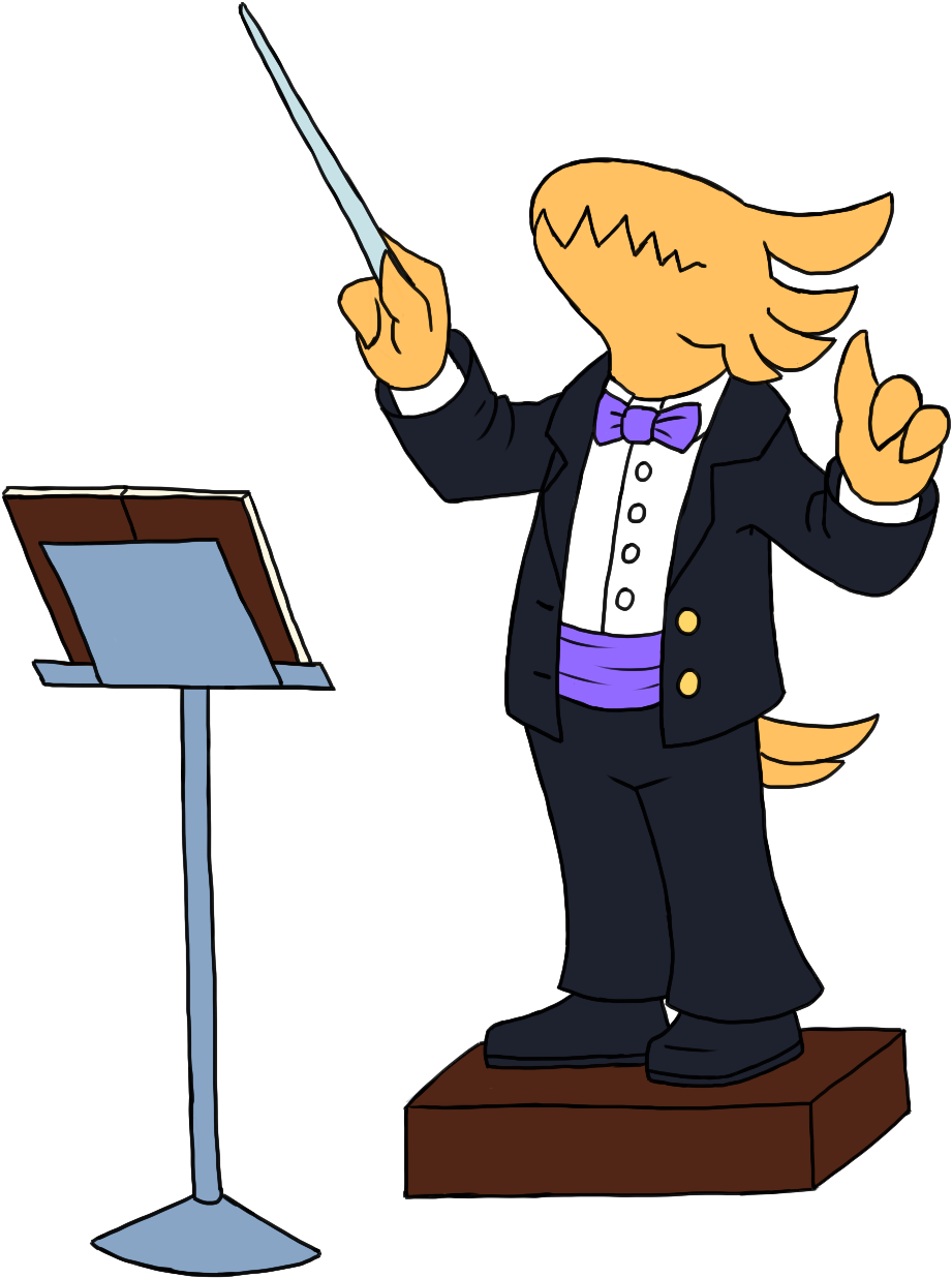 “au Where Everything Is The Same Except The Conductor - Cartoon (1040x1334)