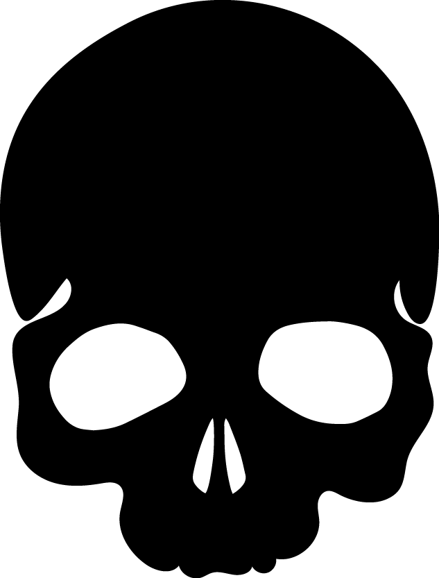 Free Online Skeleton Skull Halloween Thriller Vector - Skull Icon Transparent Background (633x833)