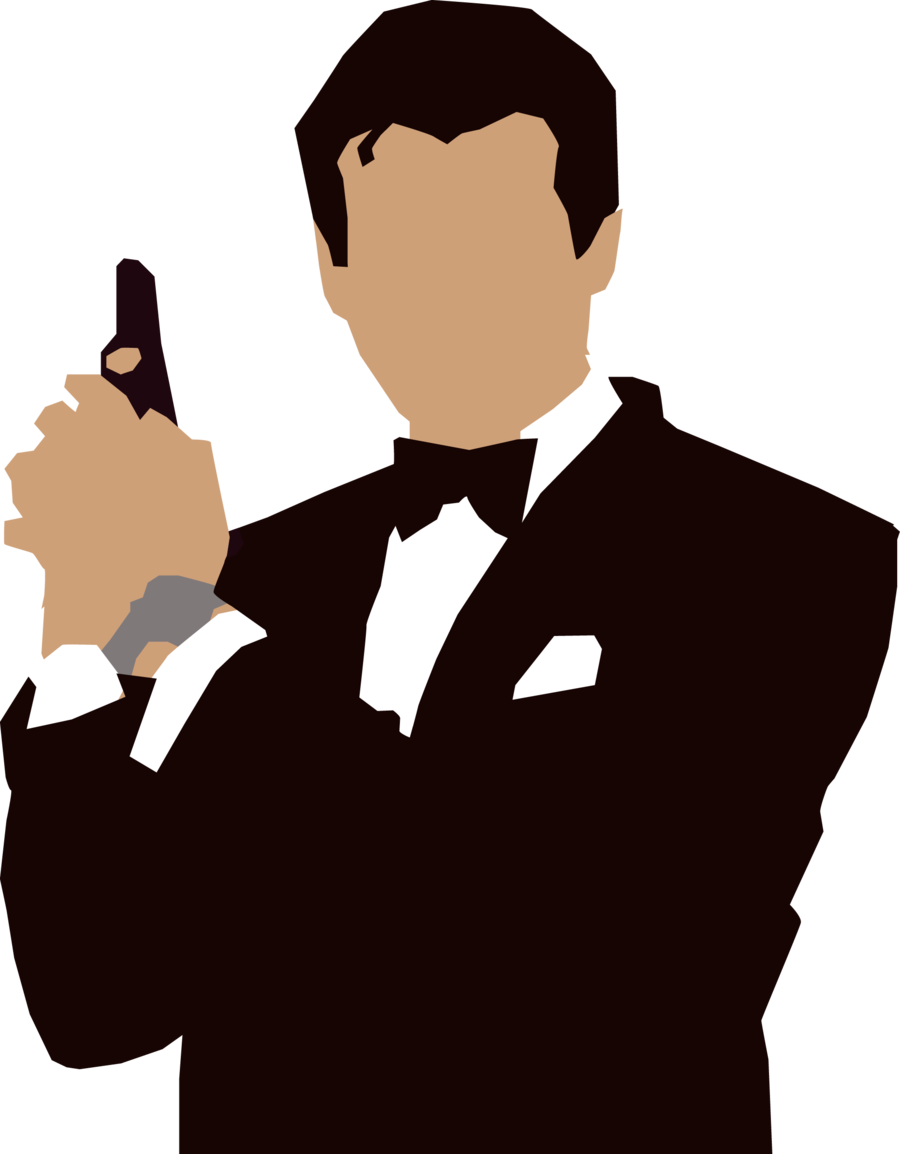 James Bond Png - James Bond Transparent Logo (900x1154)