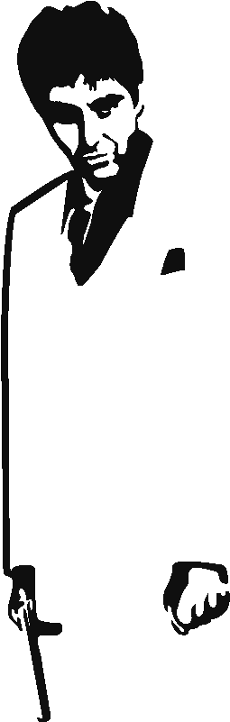 Stickers Scarface Ambiance Sticker Ros Scarface - Scarface Png (800x800)