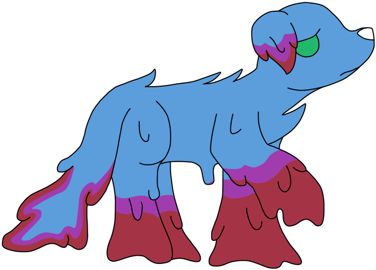 Sad Melty Cat By Teddymedley - Cartoon (1024x748)