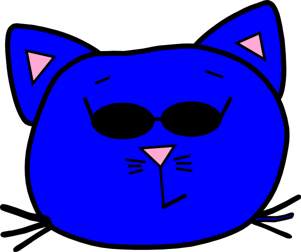 Sad Blue Cat Clipart Sadness Clip Art - Cartoon (600x503)
