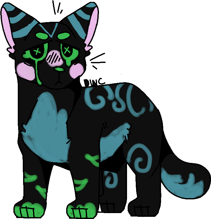 Sad Stripe [open] By Inkyadoptss - Cartoon (700x740)