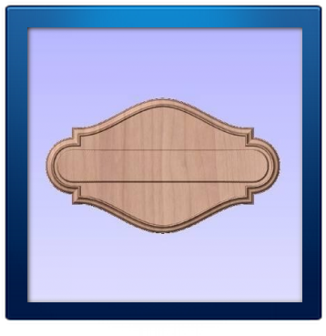 Clipart Para Vectric Aspire Alphacam Y Otros Programas - Picture Frame (376x376)