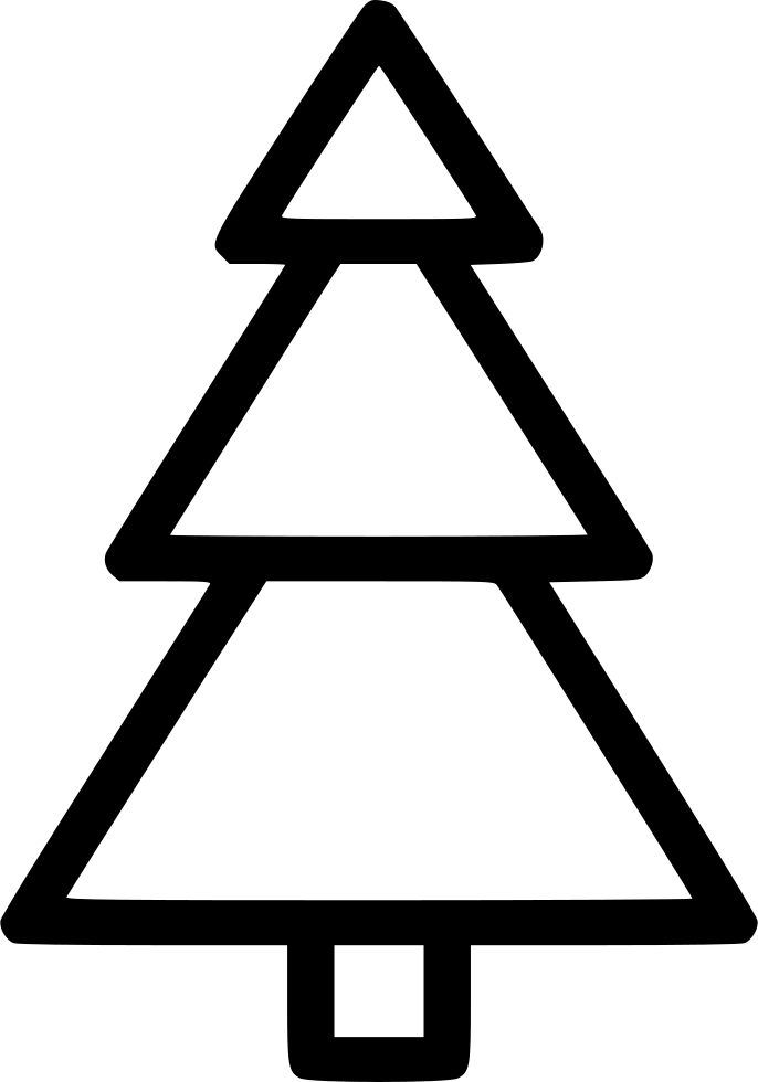 Christmas Tree Comments Triangle Full Size PNG Clipart Images Download