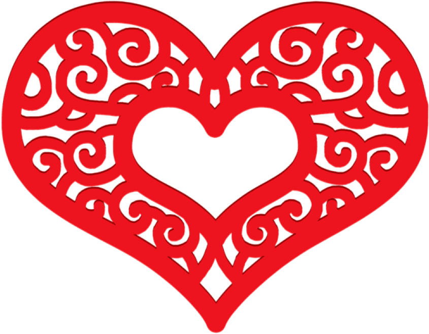 Free Png Decorative Red Heart Png - Heart (850x666)