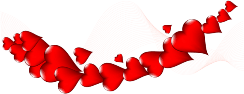 Free Png Download Hearts Decor Png Images Background - Valentine (850x343)