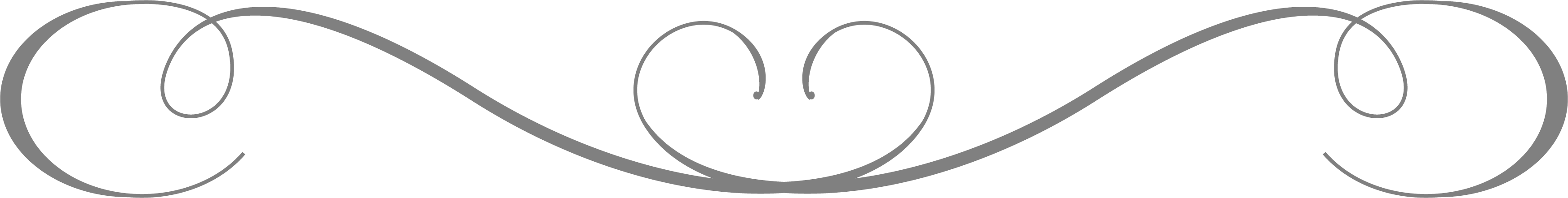 Decorative Lines With Heart (3490x442)