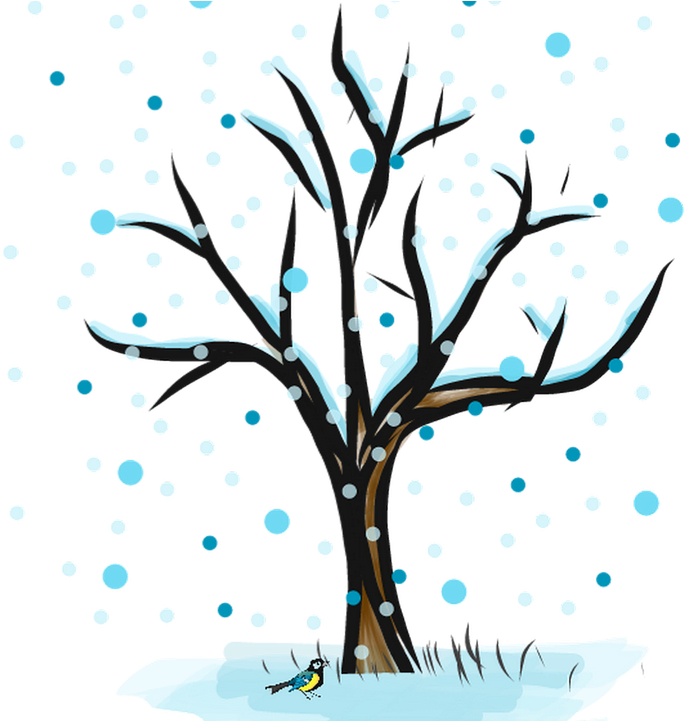 Please Take A Moment To Enjoy Our Winter Newsletter - Drzewo Liściaste W Zimie (721x720)