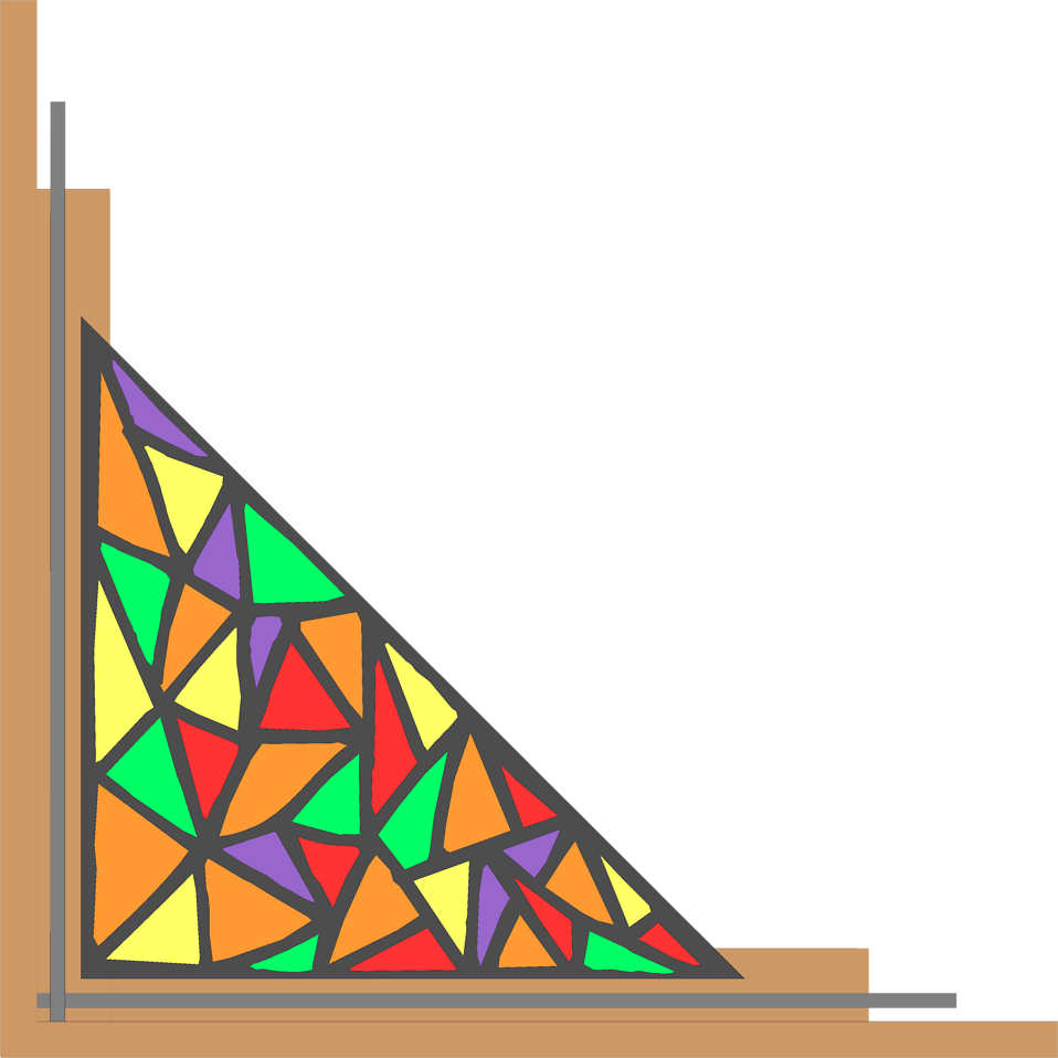 Corner Lower Left Free Stock Photo Ilration Of A - Stained Glass Border Png (958x958)
