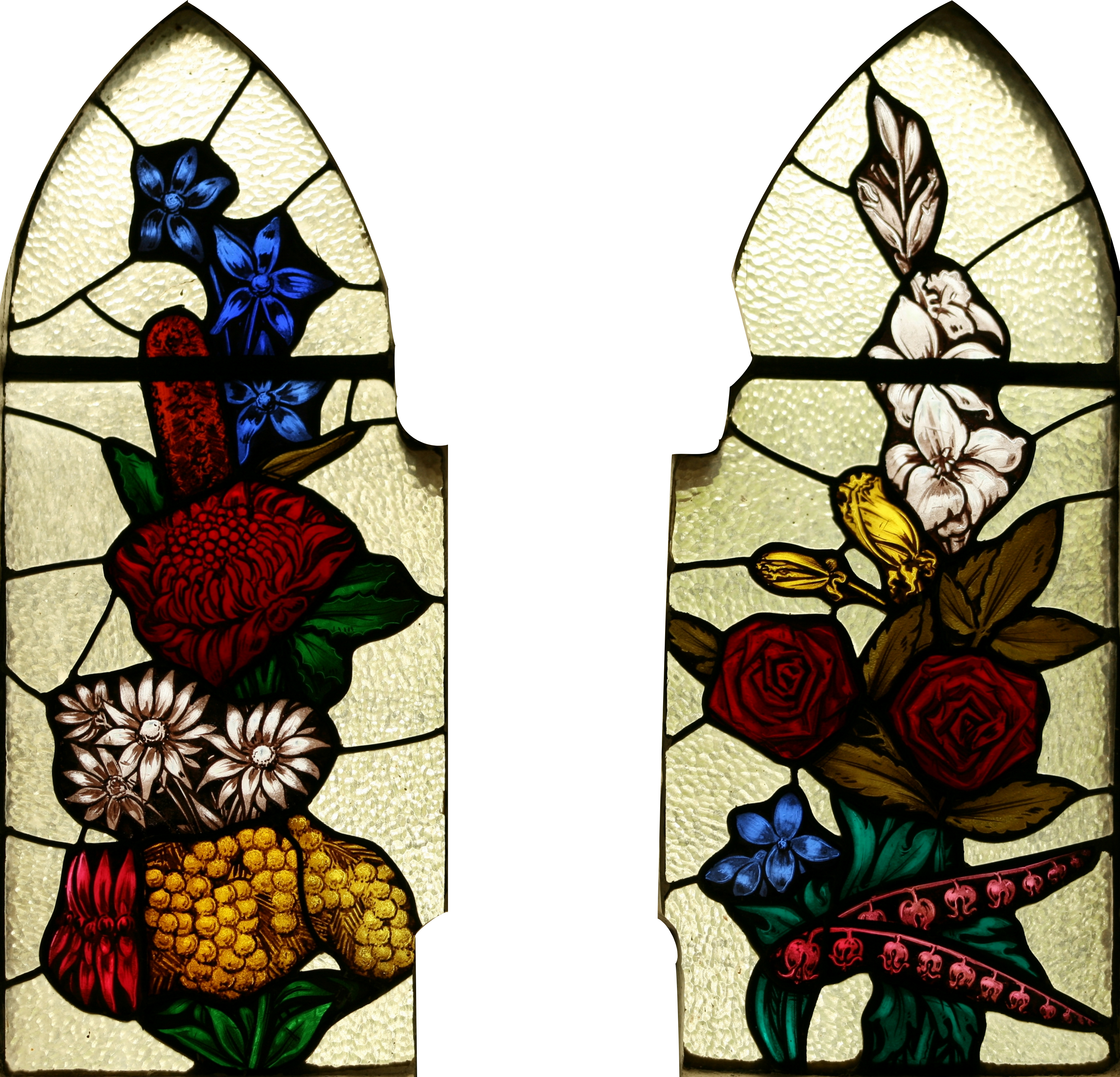 File Stjohnsashfield Stainedglass Flowers - File Stjohnsashfield Stainedglass Flowers (3410x3280)