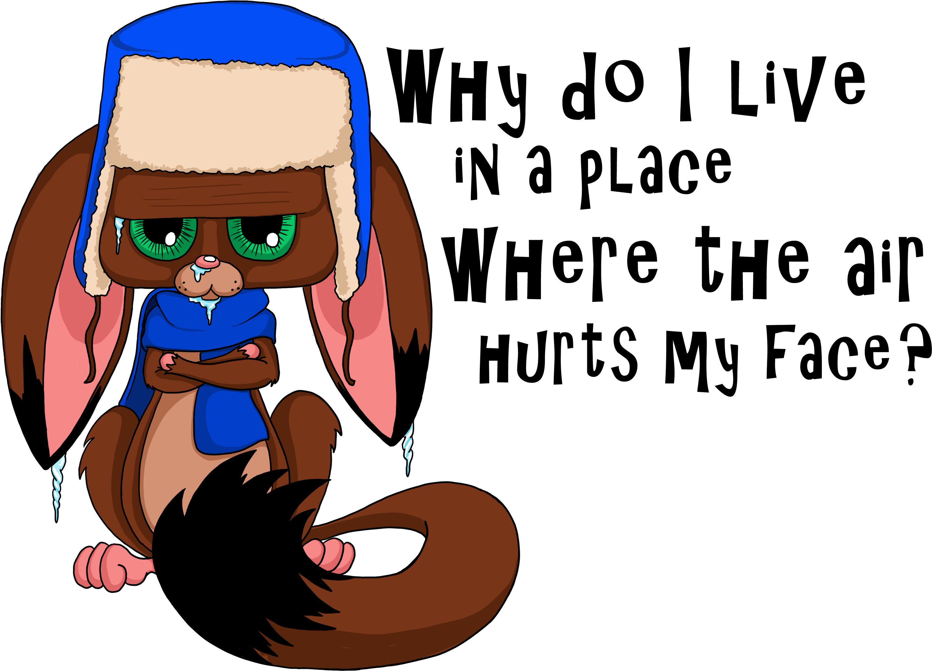 Flick Isn't At All Happy About This Cold Front Coming - Happy 3rd Birthday (3507x2550)