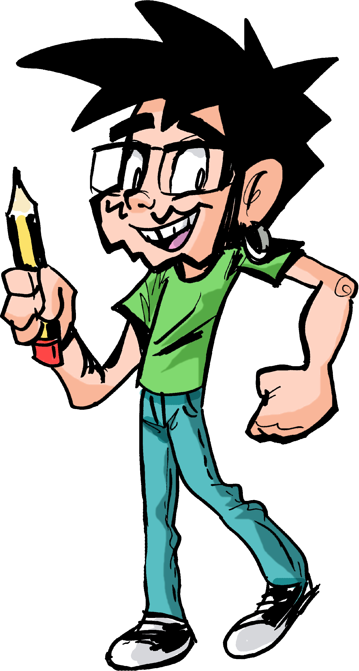 Anyway, Using A Smile And A Simple “sorry Dude ¿what - Cartoon (1508x2820)