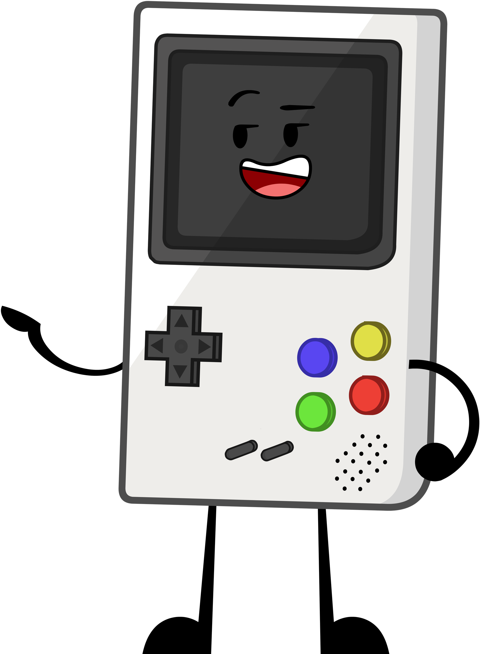 Gameboy Zero Pose By Substanceanimations Gameboy Zero - Cartoon (2176x2755)