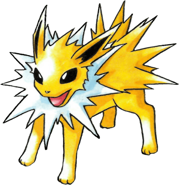 #jolteon From The Official Artwork Set For #pokemon - Pokemon Jolteon (584x600)