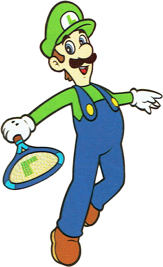 Unique Luigi Artwork From Mario Tennis On The Game - Mario Tennis Gbc Luigi (754x935)