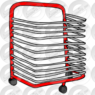 Shopping Clipart Rack - Art Drying Rack Clipart (380x380)