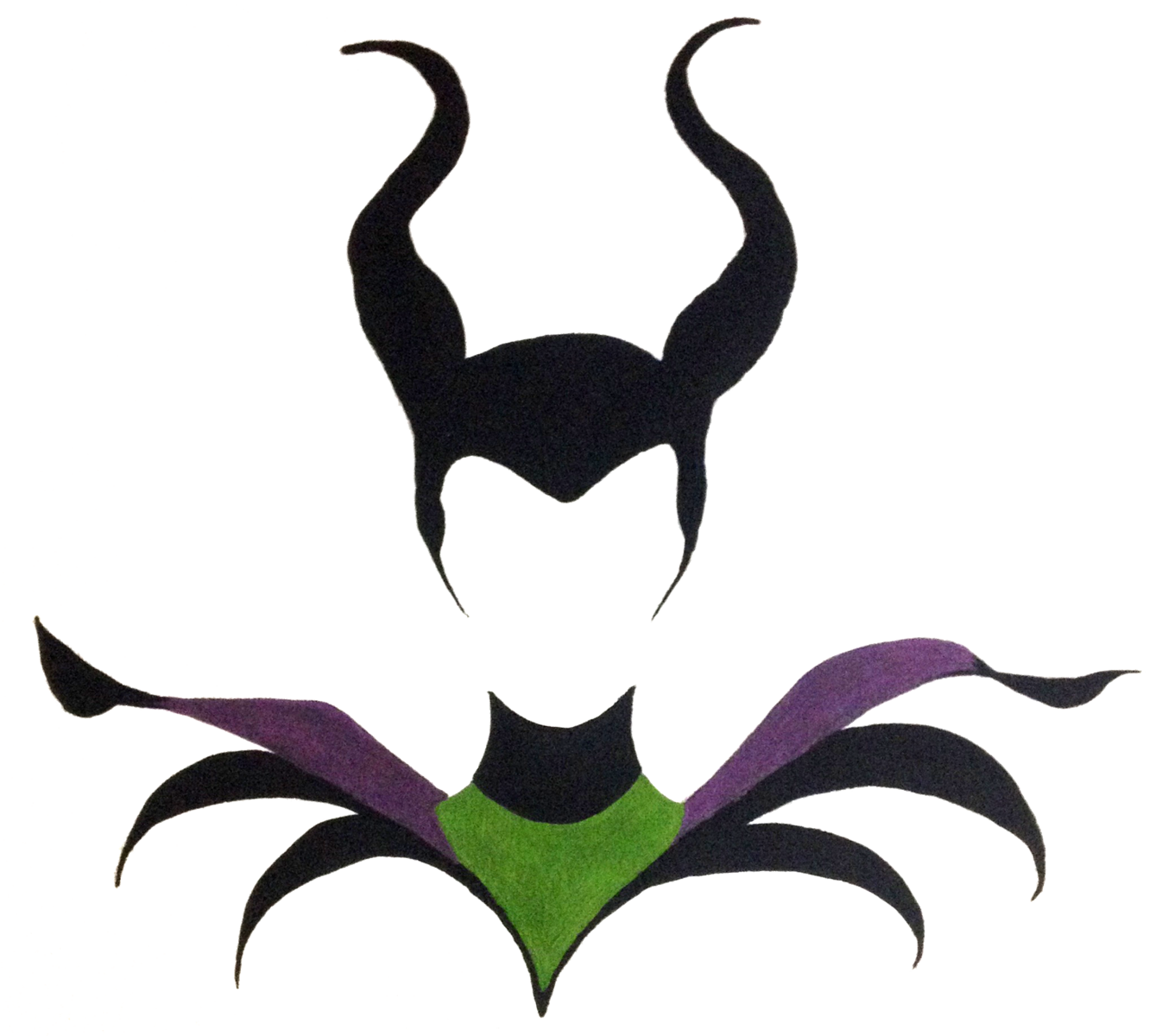Maleficent - Cartoon (1346x1200)
