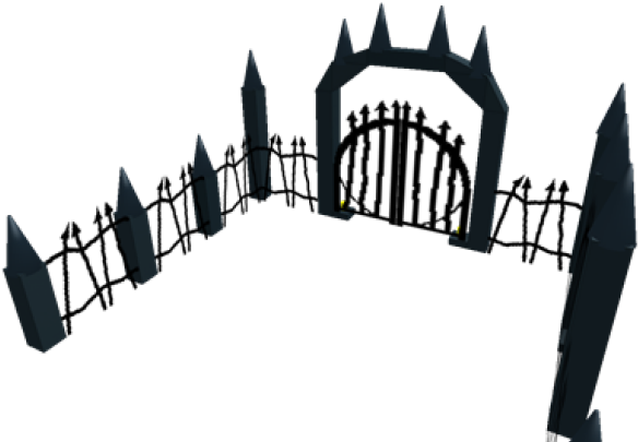 Creepy Clipart Fence - Castle (640x480)