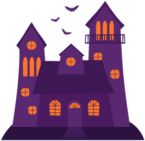 Halloween House Illustration Png Transparent Background - Casa Halloween Png (512x512)