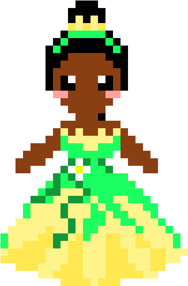 Tiana - Hama Beads Princess Tiana (600x660)