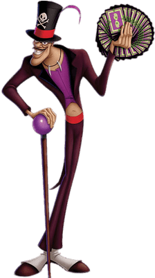 Facilier Holding Cards - Princess And The Frog Dr (400x400)