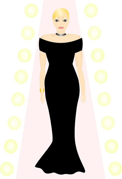 Woman Black Free Vector Graphic On Pixabay - Fashion (490x720)