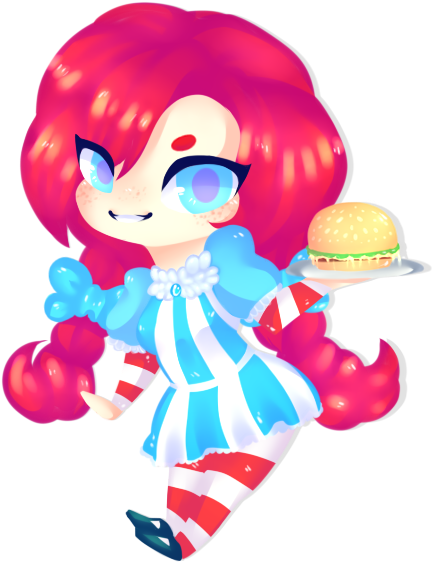 Wendy's Speedpaint By Dyedy - Cartoon (500x600)