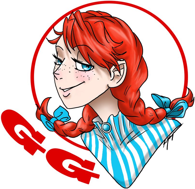 Smug Wendys By Wicked Red Art - Cartoon (1024x935)
