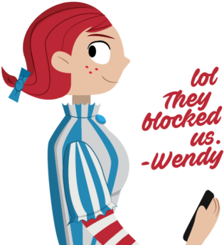 Was Asked To Do Another Smug Wendy Drawing - Cartoon (400x359)